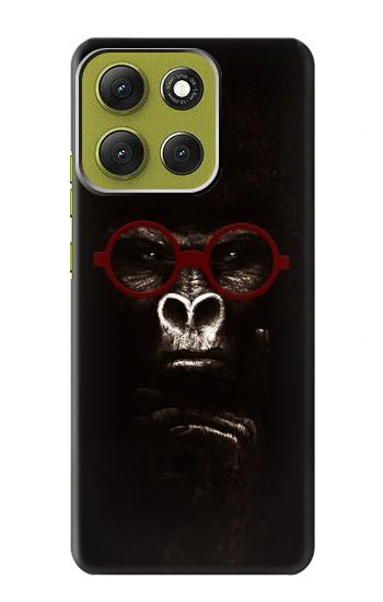 S3529 思考ゴリラ Thinking Gorilla Motorola Moto G86 バックケース、フリップケース・カバー