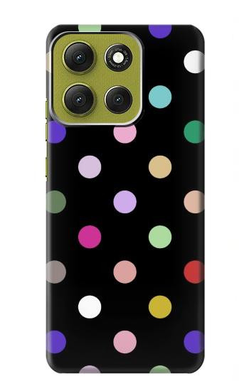 S3532 カラフルな水玉 Colorful Polka Dot Motorola Moto G86 バックケース、フリップケース・カバー