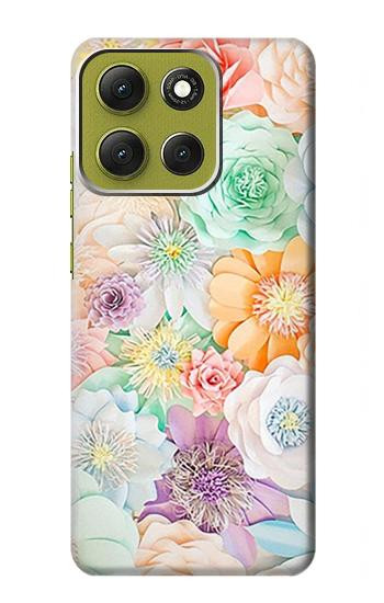 S3705 パステルフローラルフラワー Pastel Floral Flower Motorola Moto G86 バックケース、フリップケース・カバー