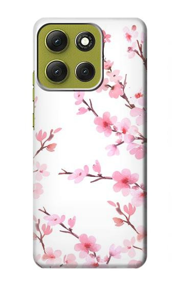 S3707 ピンクの桜の春の花 Pink Cherry Blossom Spring Flower Motorola Moto G86 バックケース、フリップケース・カバー