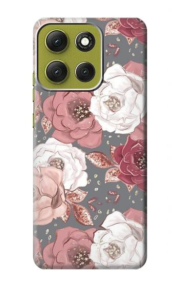 S3716 バラの花柄 Rose Floral Pattern Motorola Moto G86 バックケース、フリップケース・カバー