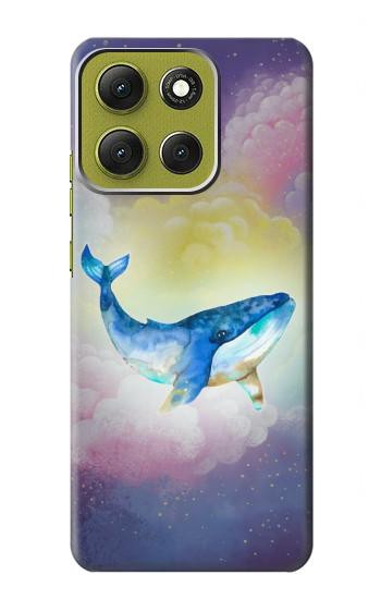 S3802 夢のクジラ パステルファンタジー Dream Whale Pastel Fantasy Motorola Moto G86 バックケース、フリップケース・カバー