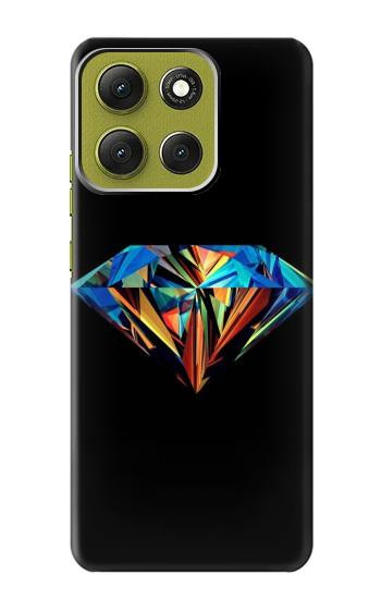 S3842 抽象的な カラフルな ダイヤモンド Abstract Colorful Diamond Motorola Moto G86 バックケース、フリップケース・カバー