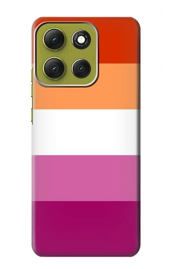 S3887 レズビアンプライドフラッグ Lesbian Pride Flag Motorola Moto G86 バックケース、フリップケース・カバー