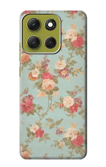 S3910 ヴィンテージローズ Vintage Rose Motorola Moto G86 バックケース、フリップケース・カバー