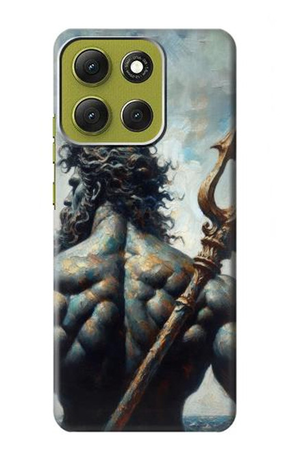 S4010 海の神 ポセイドン トライデント Poseidon Trident God of The Sea Motorola Moto G86 バックケース、フリップケース・カバー