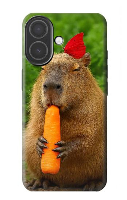 S4068 カピバラ蝶 Capybara Butterfly iPhone 17 バックケース、フリップケース・カバー