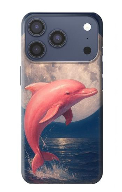 S4045 イルカの月夜 Dolphin Moon Night iPhone 17 Pro バックケース、フリップケース・カバー