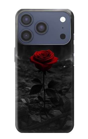 S4048 赤いバラの遺跡 Red Rose Ruins iPhone 17 Pro, 18 Pro バックケース、フリップケース・カバー