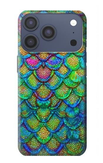 S4071 カラフルな人魚の鱗 Colorful Mermaid Scale iPhone 17 Pro, 18 Pro バックケース、フリップケース・カバー