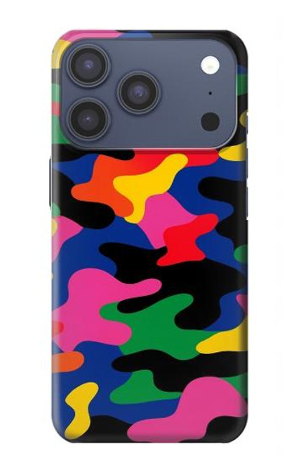S4072 カラフルなカモフラージュ Colorful Camouflage iPhone 17 Pro バックケース、フリップケース・カバー