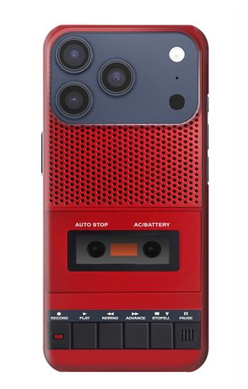 S4073 ヴィンテージの赤いカセットプレーヤーのグラフィック Vintage Red Cassette Player Graphic iPhone 17 Pro, 18 Pro バックケース、フリップケース・カバー
