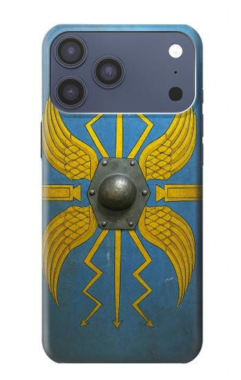 S4052 青いローマの盾 Blue Roman Shield iPhone 17 Pro Max, 18 Pro Max バックケース、フリップケース・カバー