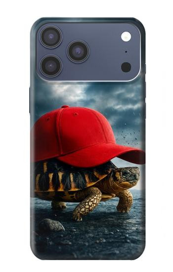 S4056 マダガスカルのカメの赤い帽子 Madagascar Turtle Red Cap iPhone 17 Pro Max, 18 Pro Max バックケース、フリップケース・カバー