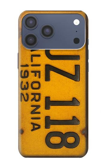 S4060 ヴィンテージカリフォルニアの車のナンバープレート Vintage California Car License Plate iPhone 17 Pro Max バックケース、フリップケース・カバー