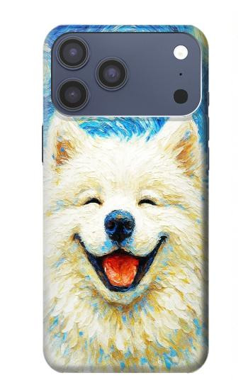 S4064 笑顔の犬 ゴッホの星月夜 Smile Dog Van Gogh Starry Night iPhone 17 Pro Max, 18 Pro Max バックケース、フリップケース・カバー