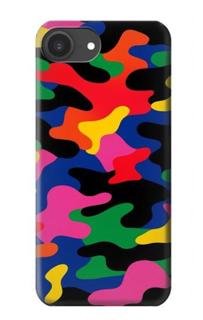 S4072 カラフルなカモフラージュ Colorful Camouflage iPhone 16e バックケース、フリップケース・カバー