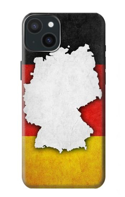 S4055 ドイツ国旗 Germany Flag iPhone 15 Plus バックケース、フリップケース・カバー
