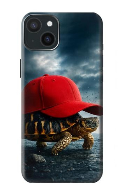 S4056 マダガスカルのカメの赤い帽子 Madagascar Turtle Red Cap iPhone 15 Plus バックケース、フリップケース・カバー