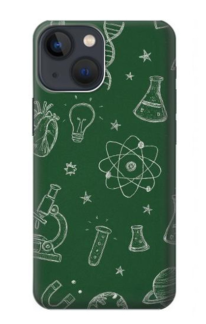 S4059 科学黒板グラフィック Science Chalkboard Graphic iPhone 14 バックケース、フリップケース・カバー