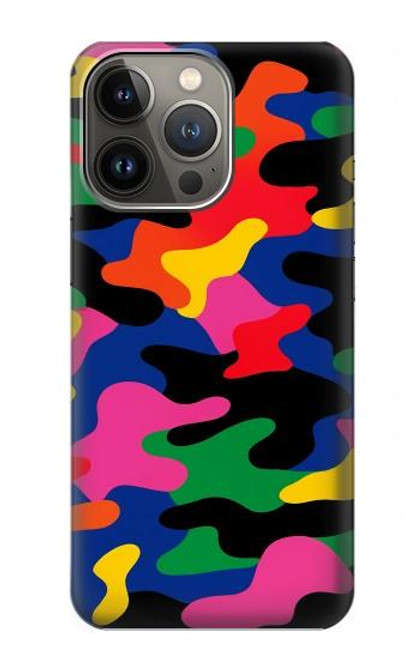 S4072 カラフルなカモフラージュ Colorful Camouflage iPhone 13 バックケース、フリップケース・カバー