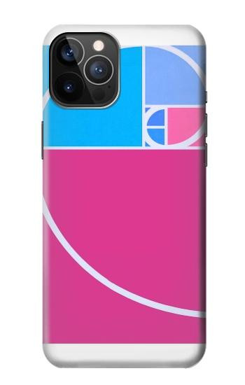 S4076 黄金比フィボナッチ螺旋 Golden Ratio Fibonacci Spiral iPhone 12, iPhone 12 Pro バックケース、フリップケース・カバー