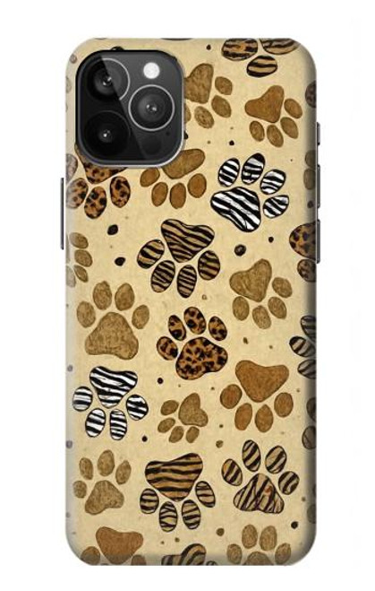 S4032 野生動物の足跡 Wild Animal Paw Foot Print iPhone 12 Pro Max バックケース、フリップケース・カバー