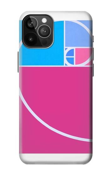 S4076 黄金比フィボナッチ螺旋 Golden Ratio Fibonacci Spiral iPhone 12 Pro Max バックケース、フリップケース・カバー