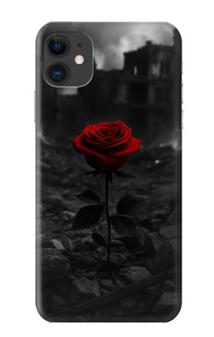 S4048 赤いバラの遺跡 Red Rose Ruins iPhone 11 バックケース、フリップケース・カバー