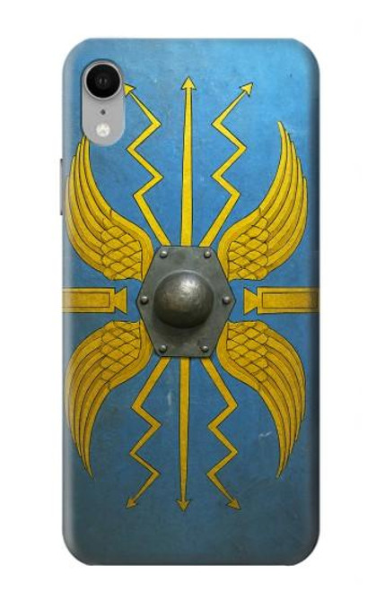 S4052 青いローマの盾 Blue Roman Shield iPhone XR バックケース、フリップケース・カバー