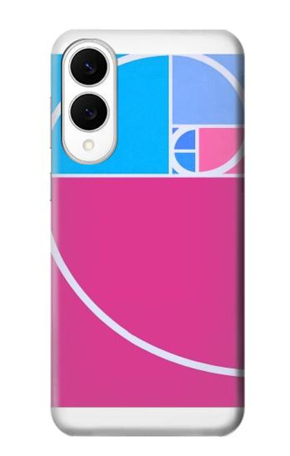 S4076 黄金比フィボナッチ螺旋 Golden Ratio Fibonacci Spiral Samsung Galaxy S25 Edge バックケース、フリップケース・カバー