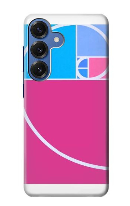 S4076 黄金比フィボナッチ螺旋 Golden Ratio Fibonacci Spiral Samsung Galaxy S25 バックケース、フリップケース・カバー