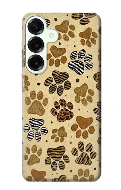 S4032 野生動物の足跡 Wild Animal Paw Foot Print Samsung Galaxy S25 Plus バックケース、フリップケース・カバー