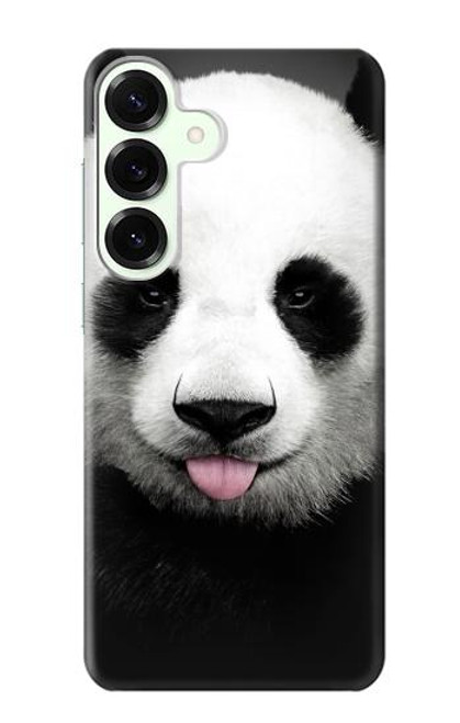 S4049 舌を出した可愛いパンダ Cute Panda Stick Out Tongue Samsung Galaxy S25 Plus バックケース、フリップケース・カバー