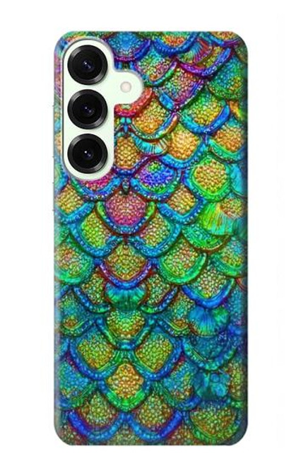 S4071 カラフルな人魚の鱗 Colorful Mermaid Scale Samsung Galaxy S25 Plus バックケース、フリップケース・カバー