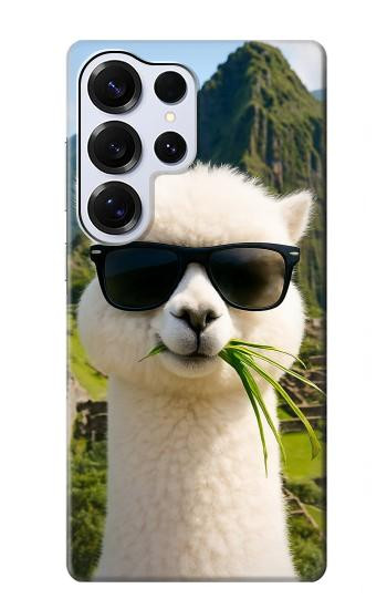 S4069 アルパカのサングラス Alpaca Sunglasses Samsung Galaxy S25 Ultra バックケース、フリップケース・カバー