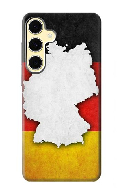 S4055 ドイツ国旗 Germany Flag Samsung Galaxy S24 FE バックケース、フリップケース・カバー