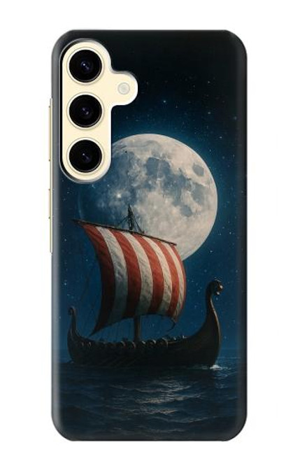 S4040 バイキングの軍艦 Viking War Ship Samsung Galaxy S24 バックケース、フリップケース・カバー