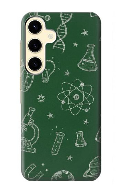 S4059 科学黒板グラフィック Science Chalkboard Graphic Samsung Galaxy S24 バックケース、フリップケース・カバー