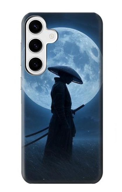 S4034 侍の月夜 Samurai Moon Night Samsung Galaxy S24 Plus バックケース、フリップケース・カバー
