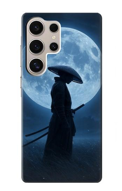 S4034 侍の月夜 Samurai Moon Night Samsung Galaxy S24 Ultra バックケース、フリップケース・カバー
