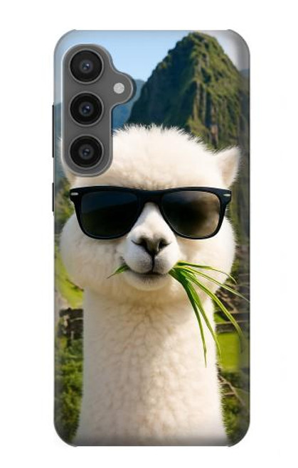 S4069 アルパカのサングラス Alpaca Sunglasses Samsung Galaxy S23 FE バックケース、フリップケース・カバー