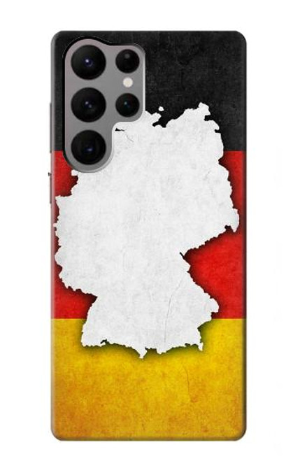 S4055 ドイツ国旗 Germany Flag Samsung Galaxy S23 Ultra バックケース、フリップケース・カバー