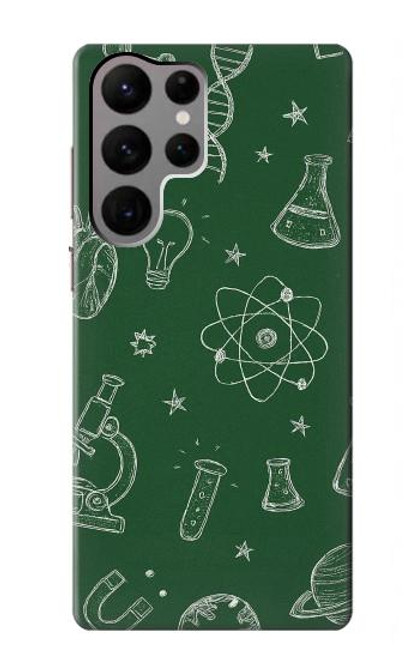 S4059 科学黒板グラフィック Science Chalkboard Graphic Samsung Galaxy S23 Ultra バックケース、フリップケース・カバー