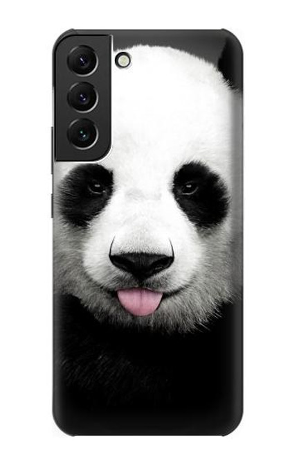S4049 舌を出した可愛いパンダ Cute Panda Stick Out Tongue Samsung Galaxy S22 Plus バックケース、フリップケース・カバー
