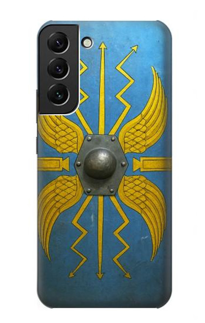 S4052 青いローマの盾 Blue Roman Shield Samsung Galaxy S22 Plus バックケース、フリップケース・カバー