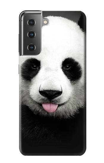 S4049 舌を出した可愛いパンダ Cute Panda Stick Out Tongue Samsung Galaxy S21 Plus 5G, Galaxy S21+ 5G バックケース、フリップケース・カバー