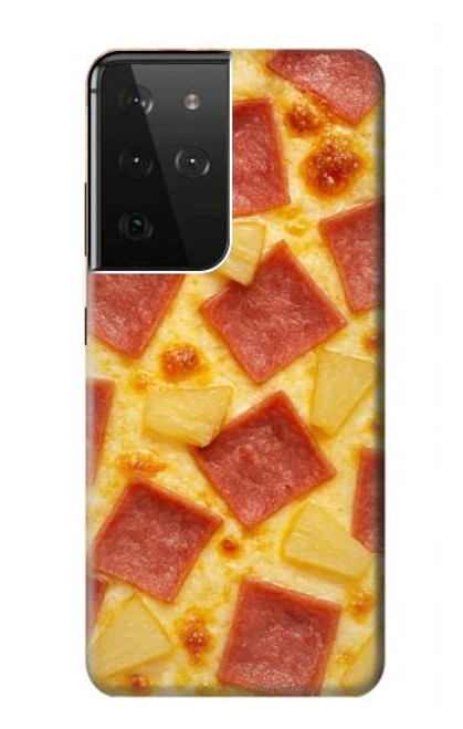 S4067 ハワイアンピザ Hawaiian Pizza Samsung Galaxy S21 Ultra 5G バックケース、フリップケース・カバー