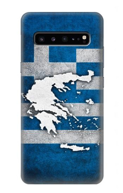 S4074 ギリシャの国旗 The Flag of Greece Samsung Galaxy S10 5G バックケース、フリップケース・カバー