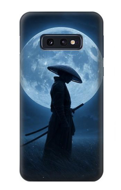 S4034 侍の月夜 Samurai Moon Night Samsung Galaxy S10e バックケース、フリップケース・カバー
